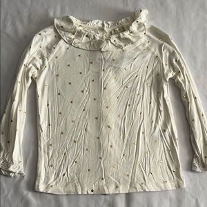 Chelsea & Violet Baby Ivory Top with Gold Accents